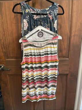 Loft Fashion Striped Multicolor Tank Top